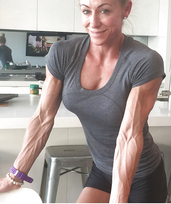 Busty mature female biceps
