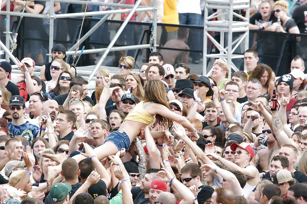 Naked Crowd Surf.