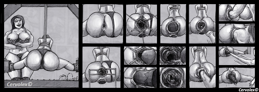 Extreme femdom drawings