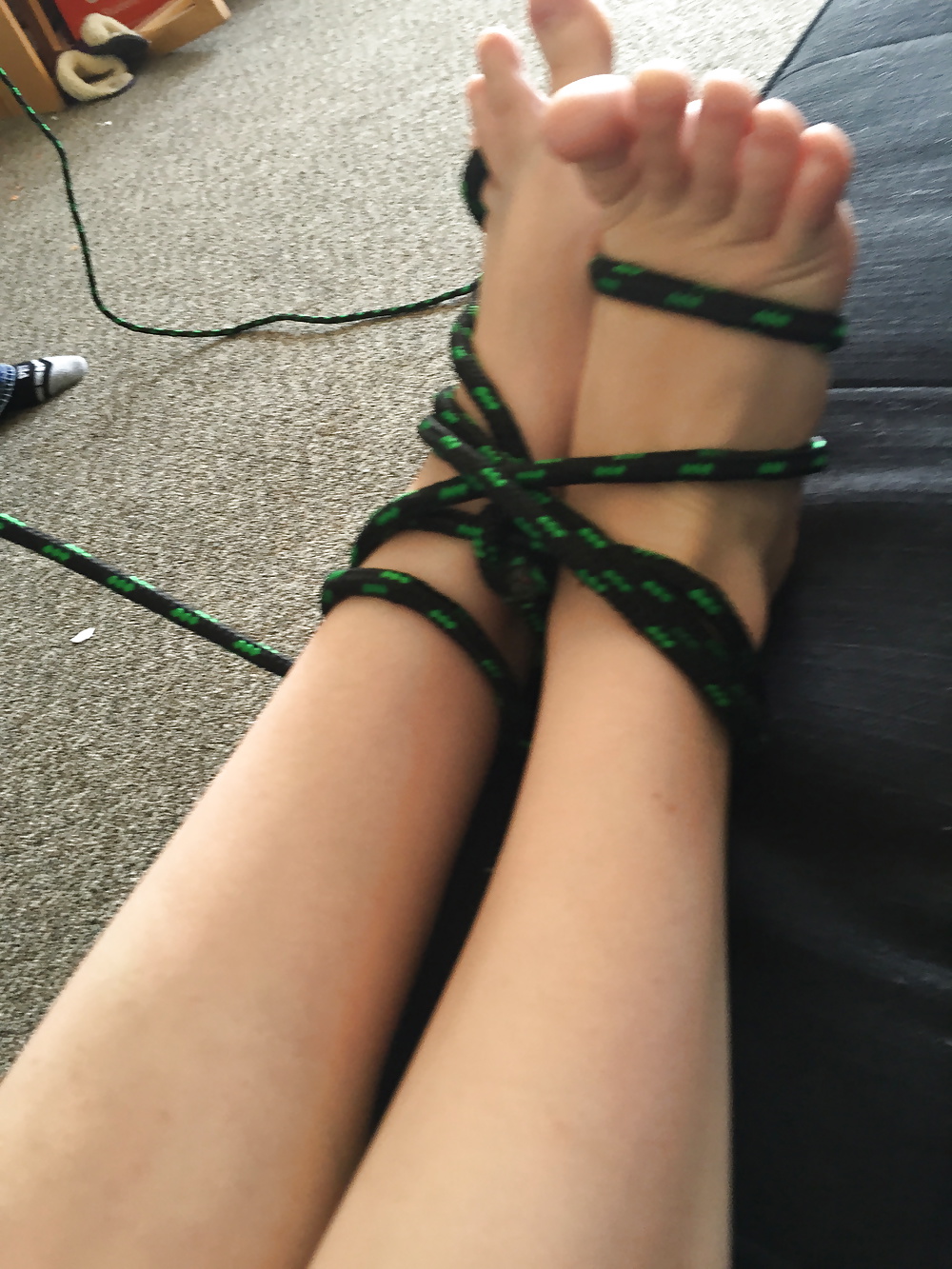 Friends feet with rope porn pictures