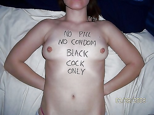 degraded white sluts writen on porn pictures