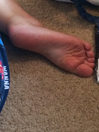 Candid wife's soles