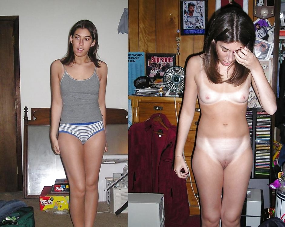 Real Dressed and Undressed Cuties 7 porn pictures