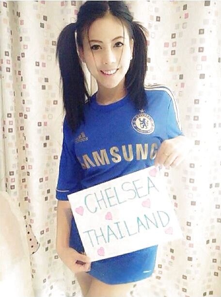 Amateur Self Shot In Football Shirts Thai porn pictures