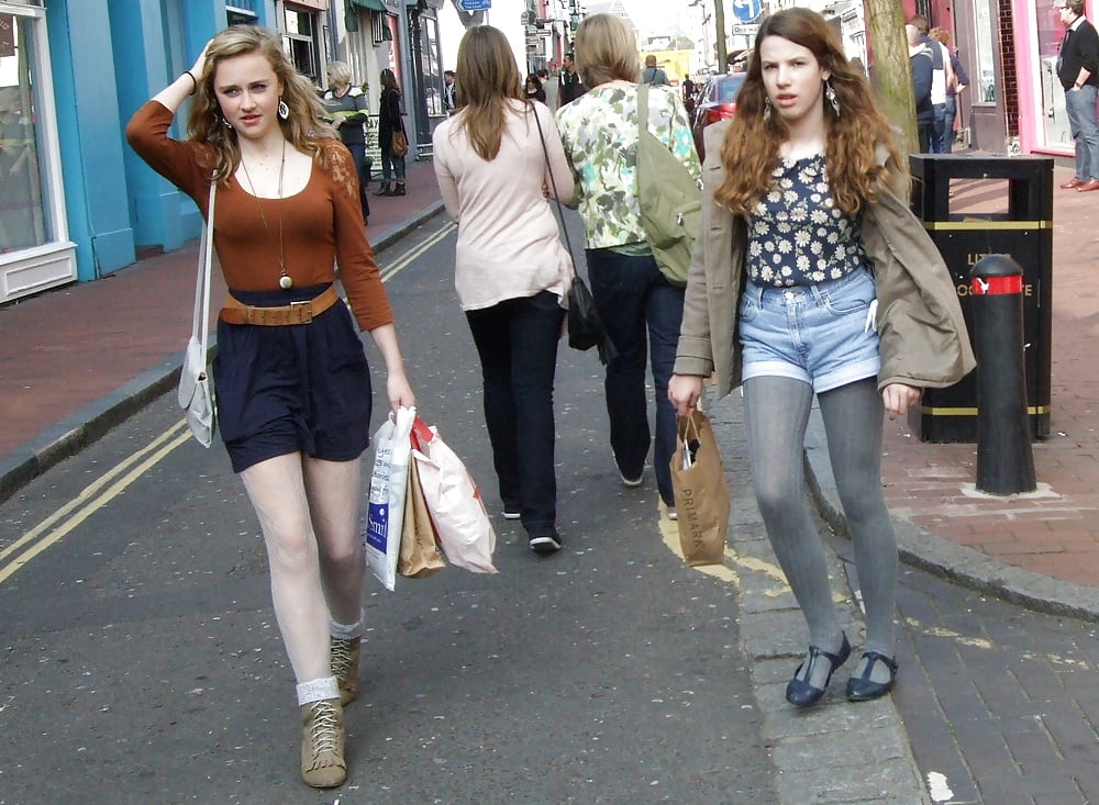 Candid Street Pantyhose -Tights #002 porn pictures