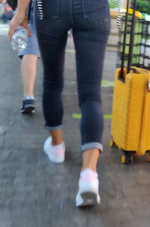 sexy legs and ass whith jeans or thight pant           