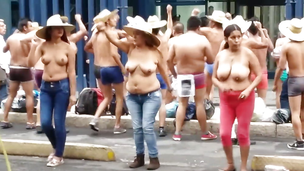 More related naked mexico protest.