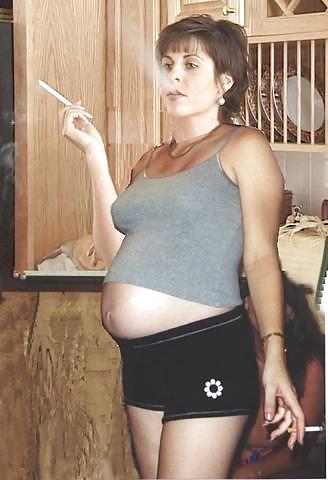 Pregnant  Smoking 2 porn pictures