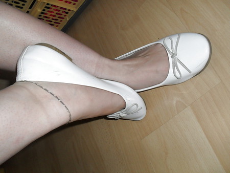 Wifes high heels shoes flats ballerinas feet 1