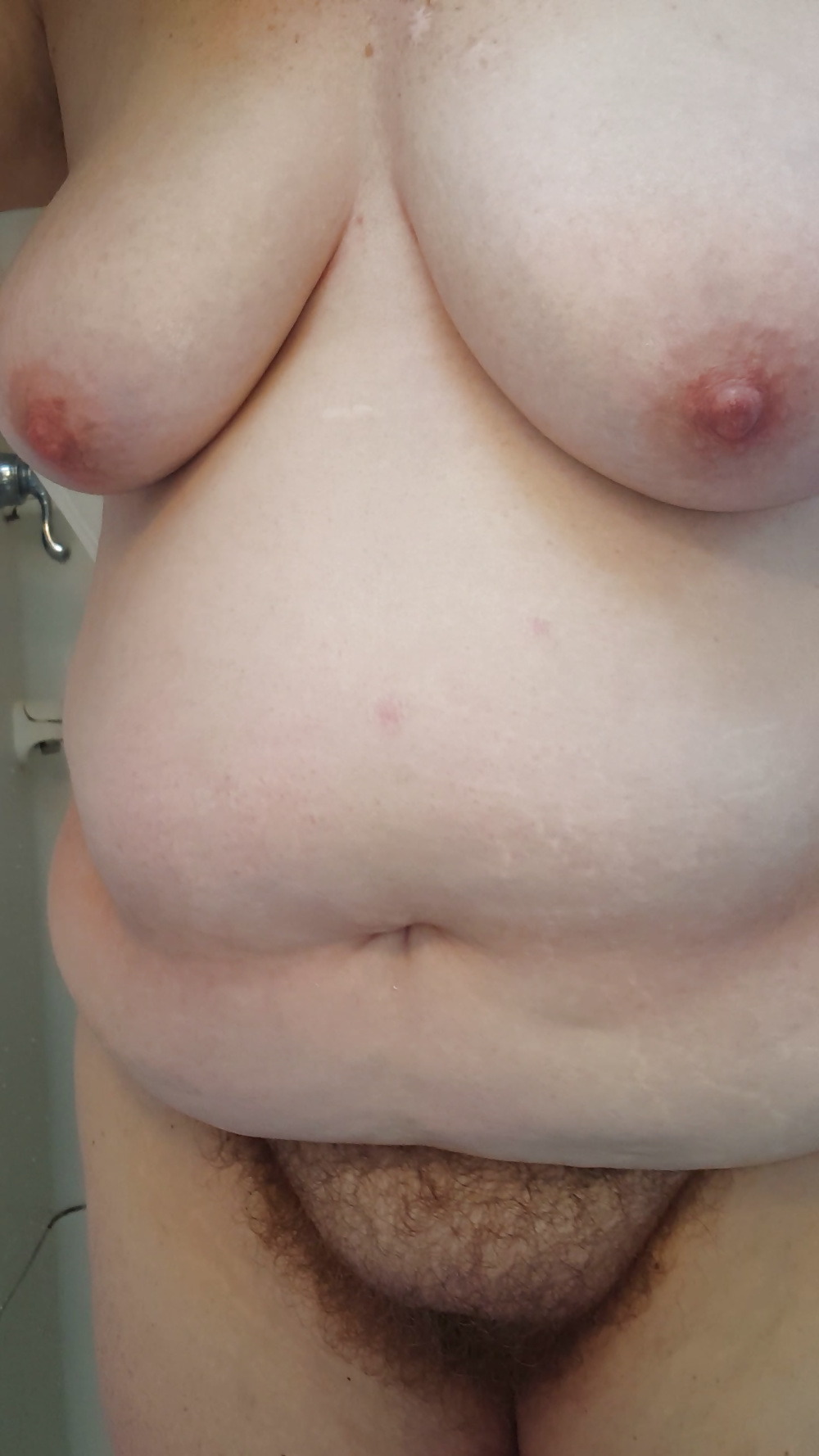 My Wifes Hairy Pussy Big Tits Nipples And Bbw Body 23