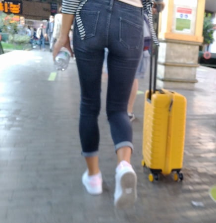 sexy legs and ass whith jeans or thight pant           