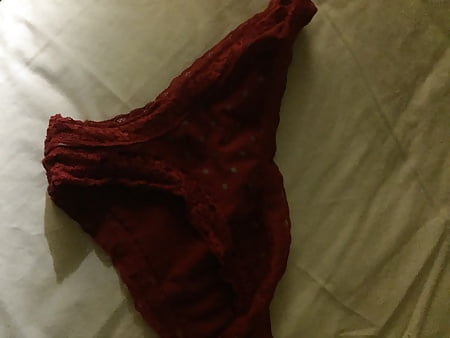 Wife's ass in red pantys
