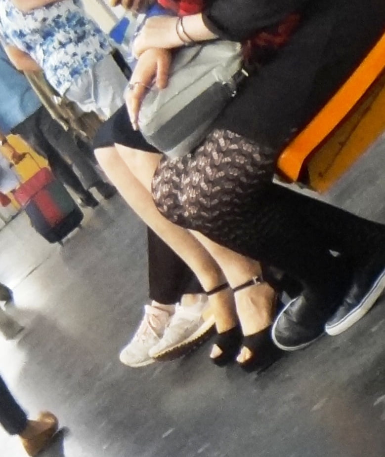 Candid mature in high heels photo #324418930