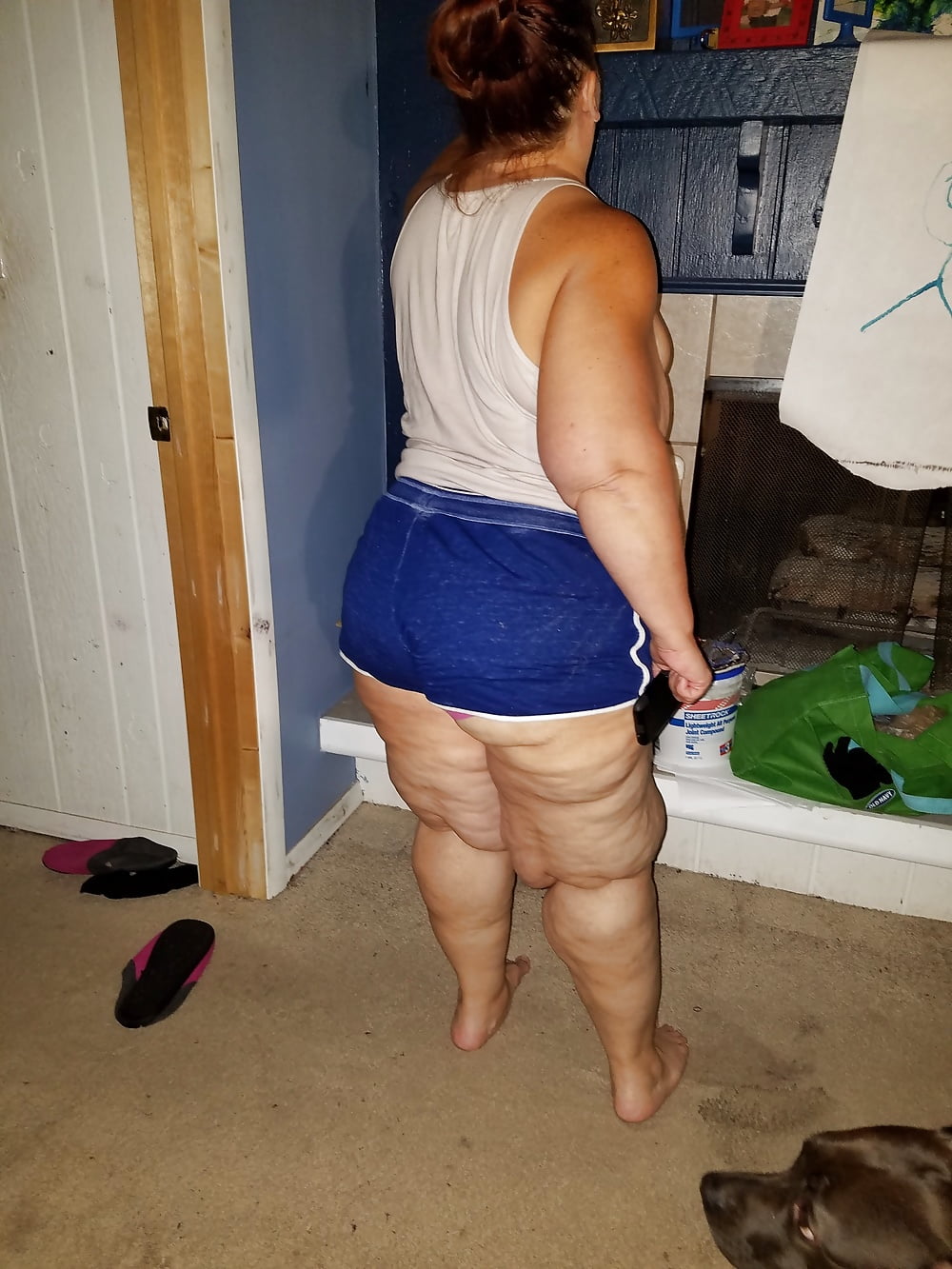 Bbw wearing short shorts