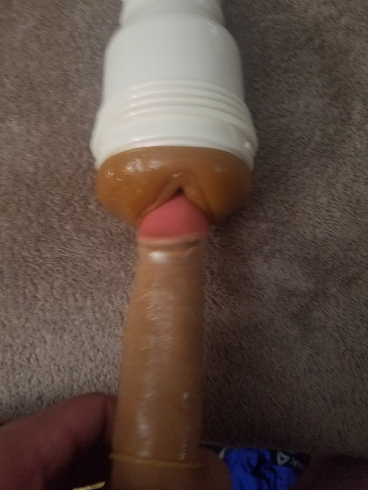 Me fucking a Misty Stone fleshlight with a condom. 