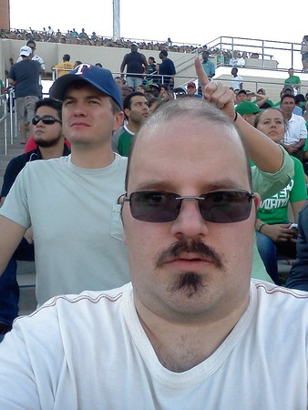 Me at a  college football game