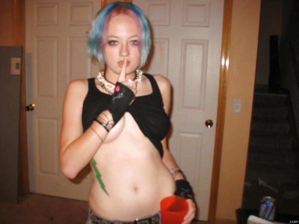 Stolen Pics - Busted Emo Slut Part 2 porn pictures