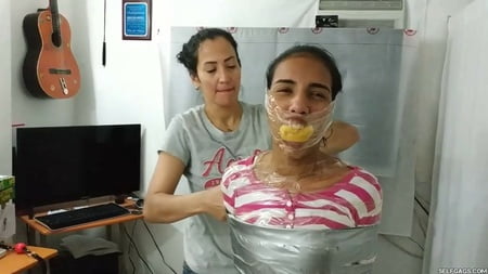 extreme triple layered duct tape mummification         