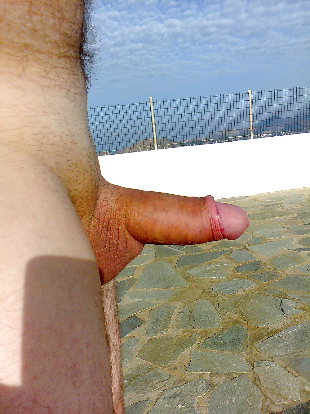 An einem Aussichtspunkt im Urlaub auf Kreta gewichst porn pictures