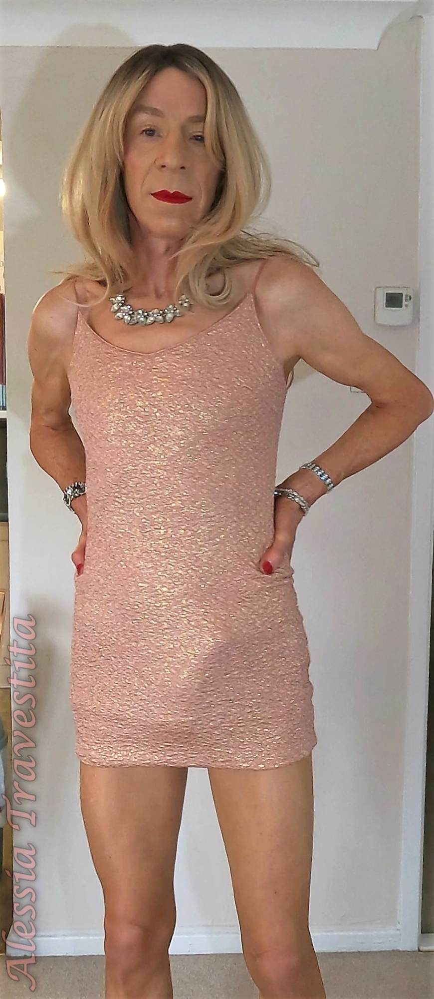 83 Alessia Travestita In Fawn Glitter Dress 52 Pics Xhamster 0286