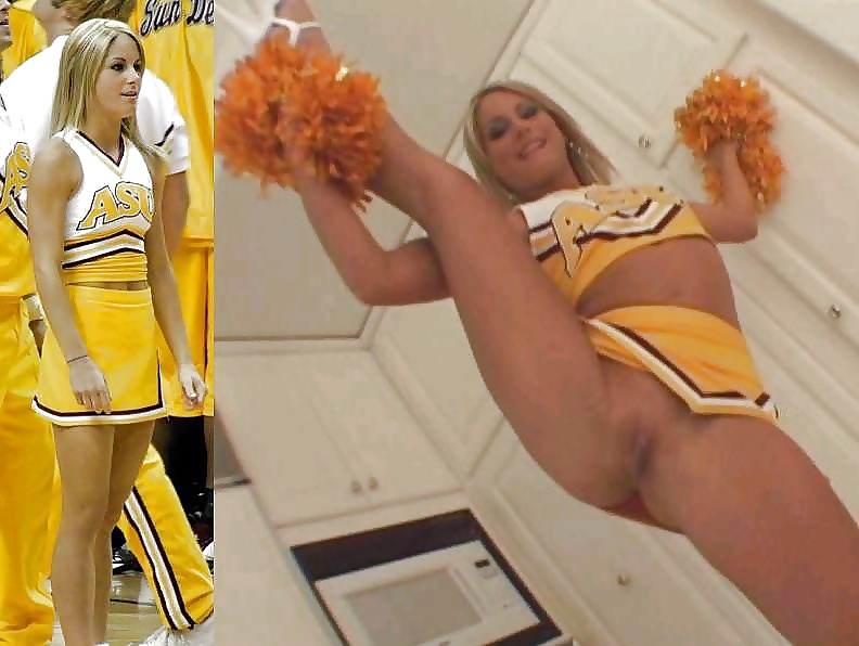Naked blondes cheerleaders