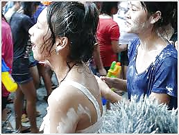 Amateur Self Shot Songkran Festival Thailand Funny Day porn pictures