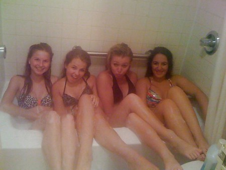 sexy teens in a tub