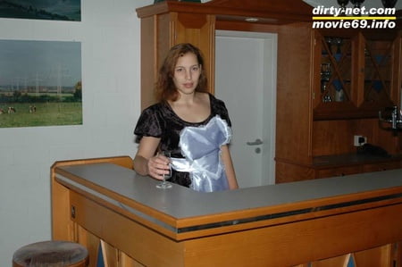 teen nathalie strips in a tennis club         