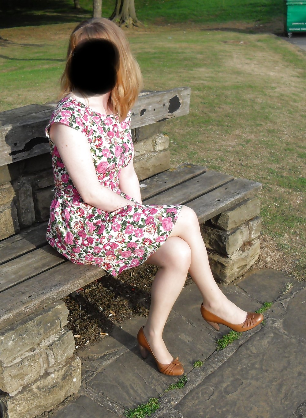 Fliss  having a walk about in her summsr dress!! porn pictures