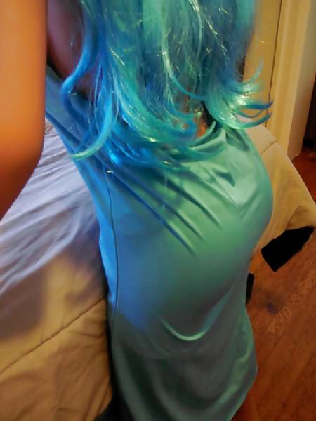 Nina's blue dress porn pictures