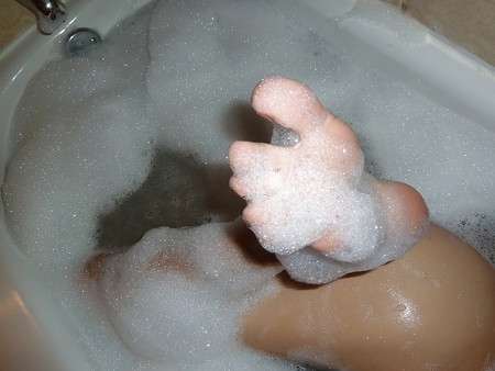 feet in bath