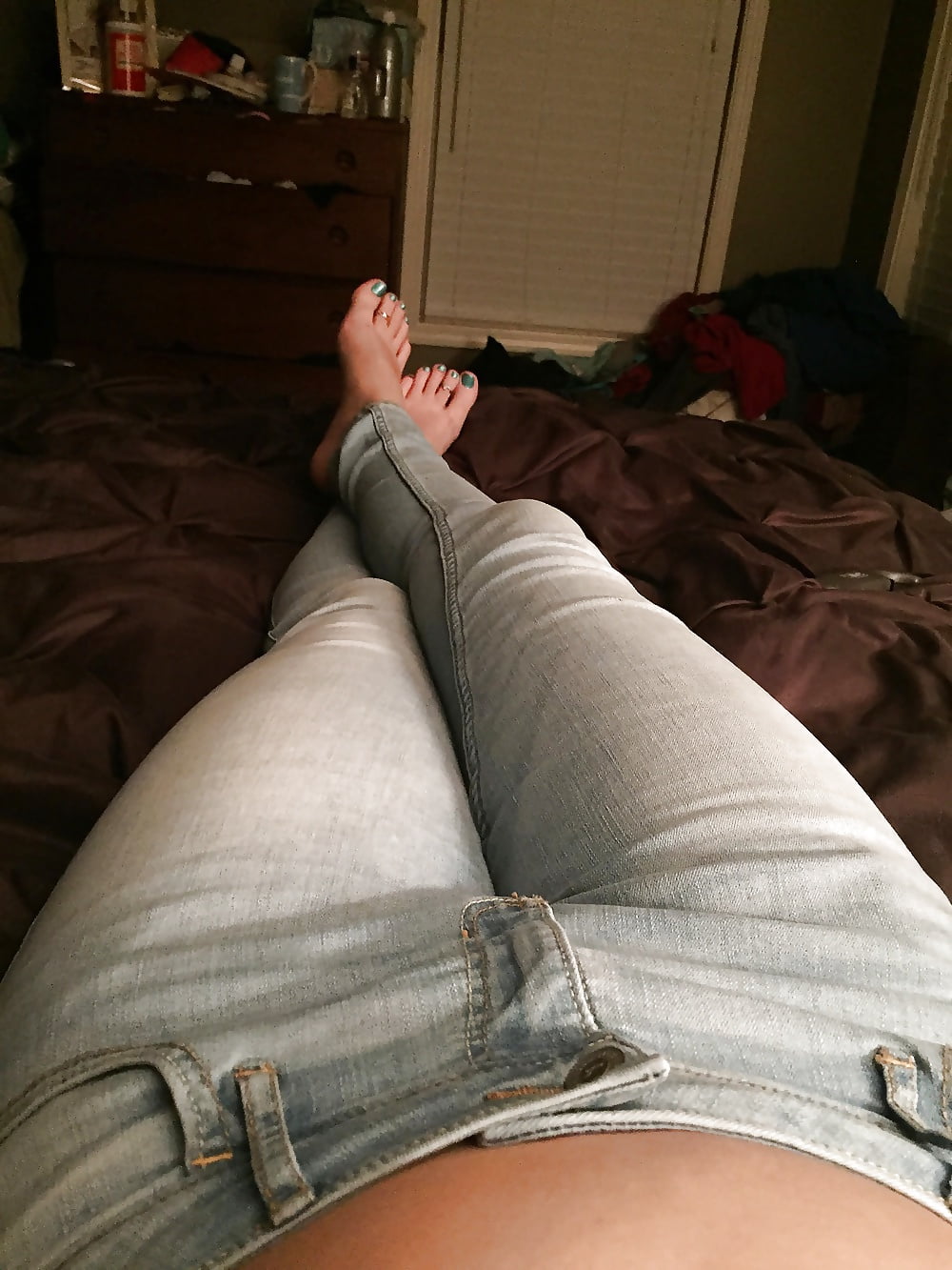 Topless in denim 2 porn pictures