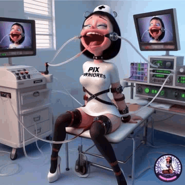 Pixwhores Experimental Enhanced: Animated Orgasmatron Gifs #3