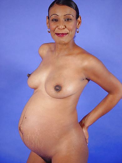 Pregnant black woman showing off porn pictures