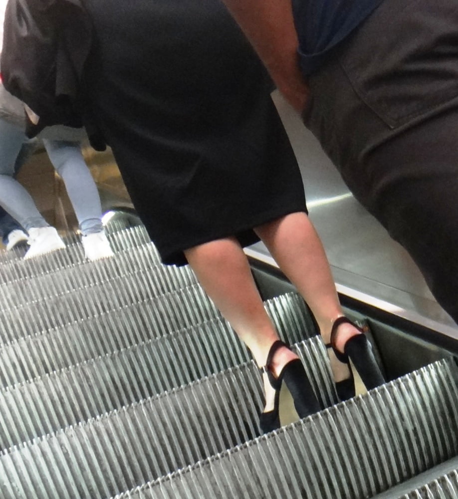 Candid mature in high heels photo #324419070