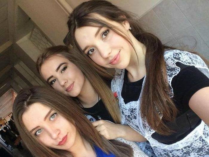 Селфи школьницы