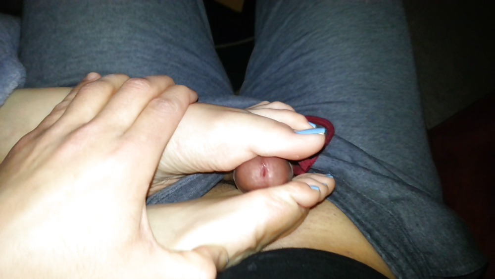 wife feet blue toes with my dick porn pictures