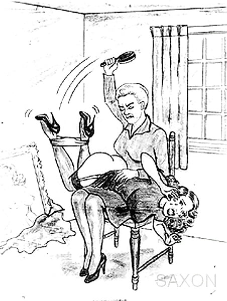 Vintage Spanking Art - Vintage spanking art. 