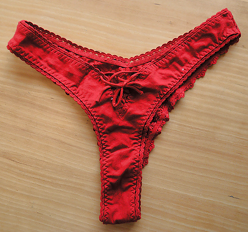 Panties from a friend - red porn pictures