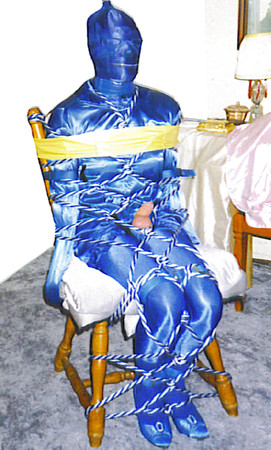 Satin Chair Bondage
