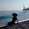 On beach of Alania, Turkey
