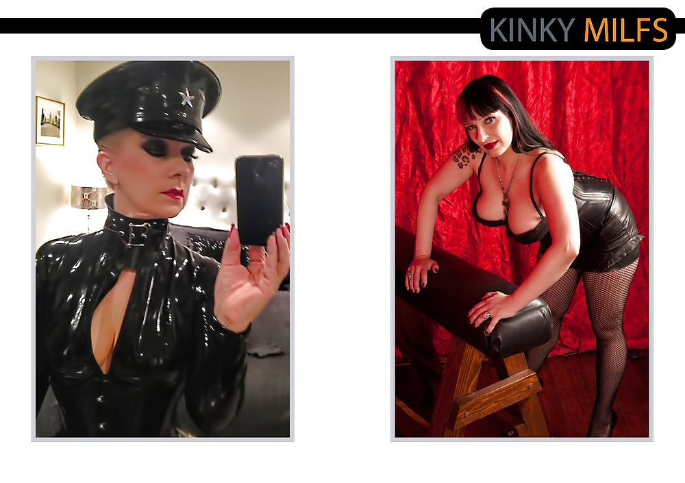 KINKY MILFS in latex and leather porn pictures