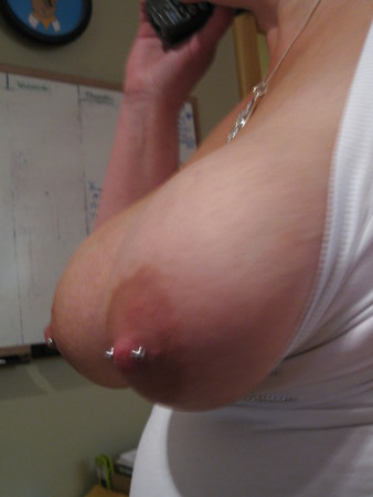 Suzy's Big Pierced Nipples