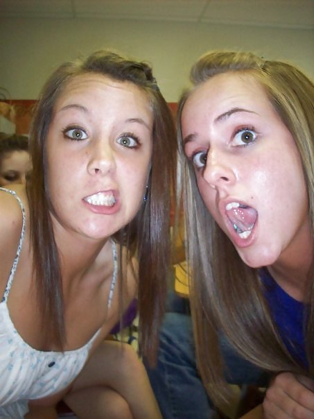 Cute Teens Making Silly Faces porn pictures