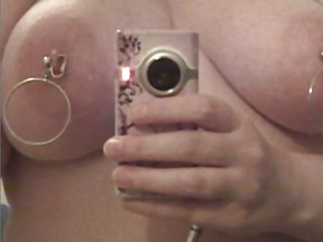 Makeshift nipple clamps, with clip-on Earrings porn pictures