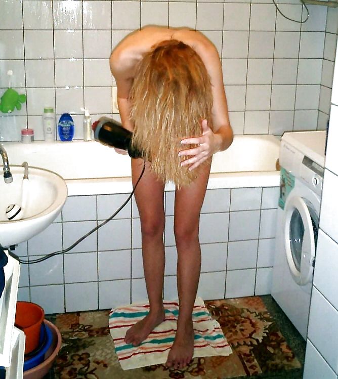 cute blonde in bathroom porn pictures