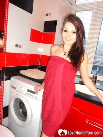 fooling around naked and washing my feet         