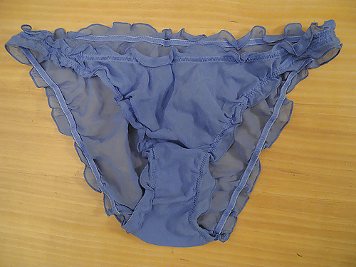 Panties from a friend - blue porn pictures
