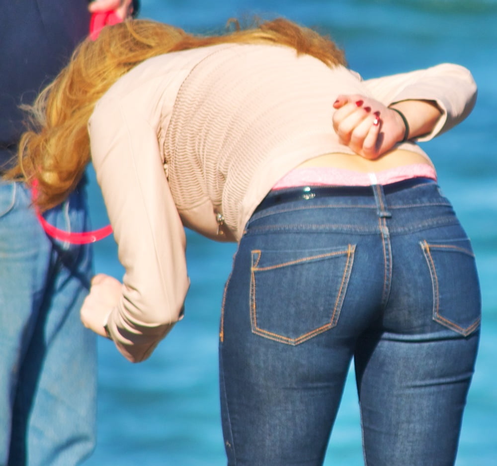 Can you guess whose butt this is in jet jeans.