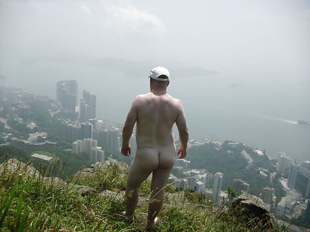 Me nude on a hill
